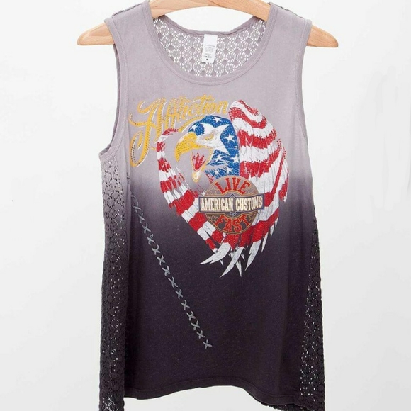 ❤[Affliction] Graphic print embellished tank. - Picture 5 of 12